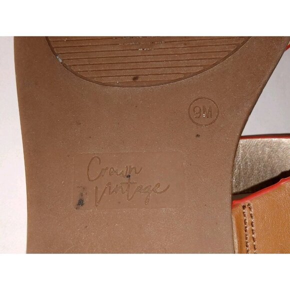 Crown Vintage Aaliya Women's Brown Animal Print Strappy Sandal 9 - Picture 9 of 10